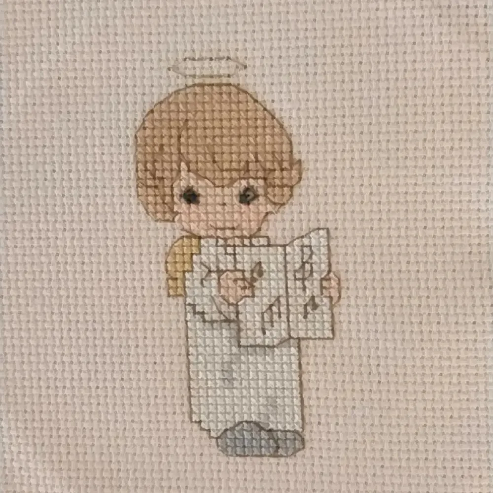 Cross Stitch Precious Moments Patterns & Aida Lot